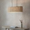 Lampa wisząca podłużna z trawy morskiej boho designerska naturalna rustykalna Longshore 101692 ENDON